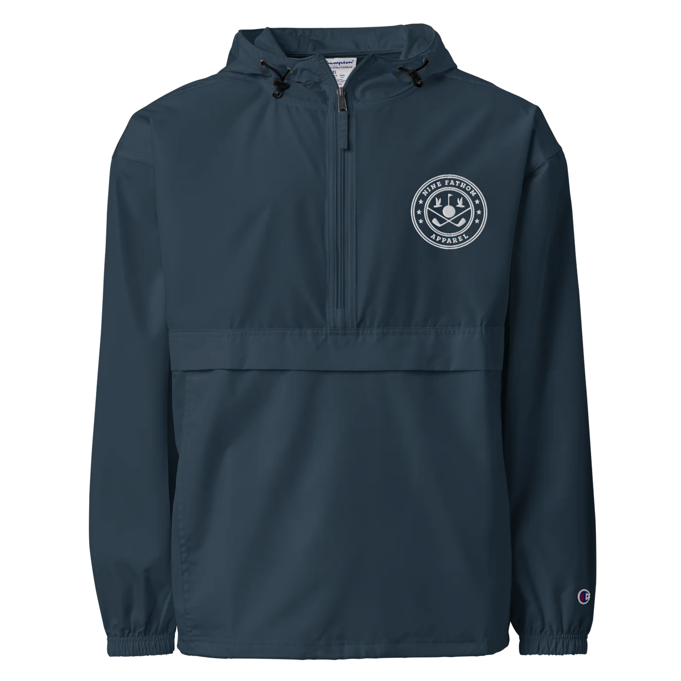 The Packable Windbreaker in navy